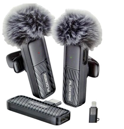 Plokama VM20 Dual Wireless Lavalier Microphone 2-in-1 Plug