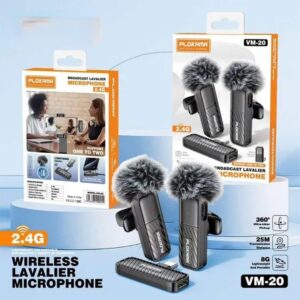 Plokama VM20 Dual Wireless Lavalier Microphone 2-in-1 Plug